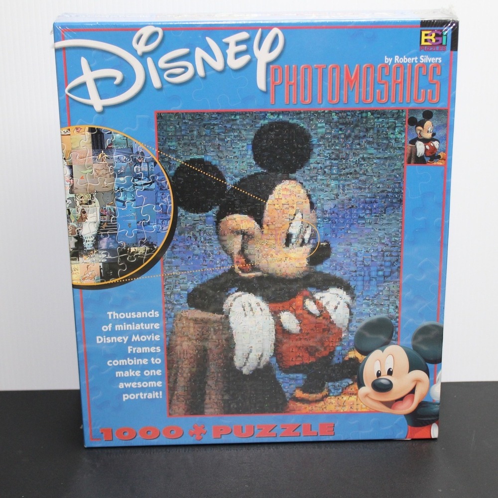 Buffalo Games Disney Mickey Mouse Photomosaic Puzzle 1026 Pc Robert Silvers NIB